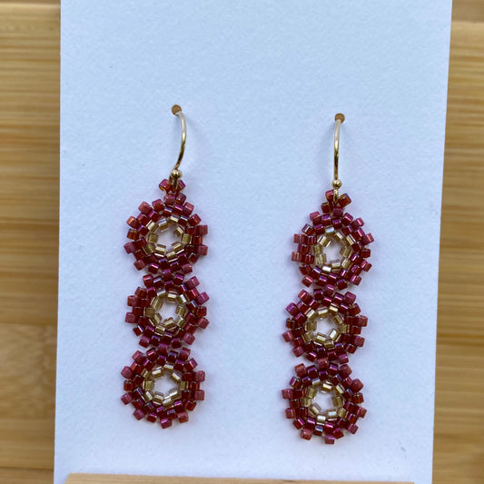 Mona Geometric Beaded Earrings